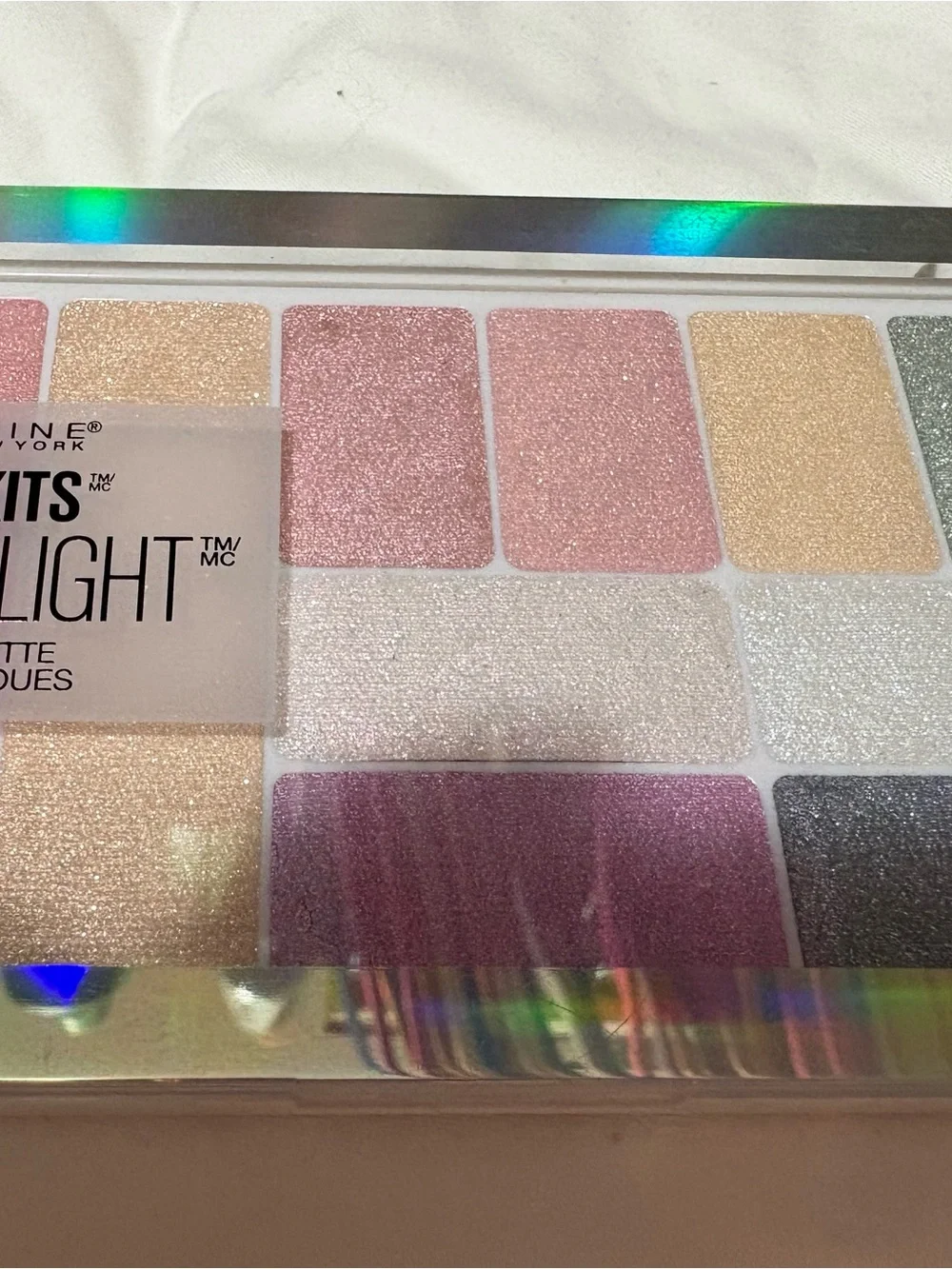Maybelline Shimmer Eyes & Cheeks Palette — Pink, Gold, Silver, Green, Purple